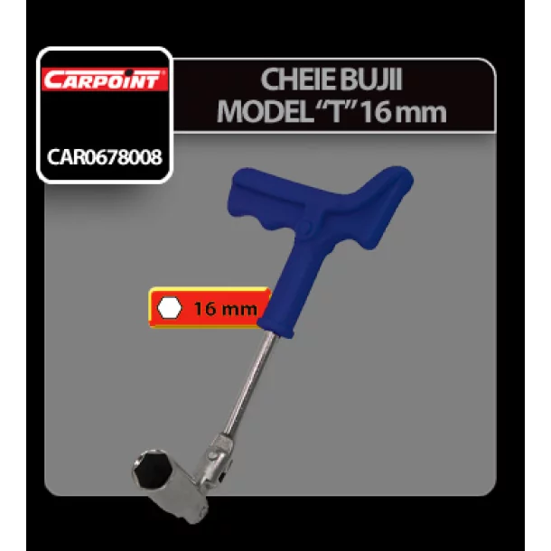 Cheie bujii model T Carpoint - 16mm