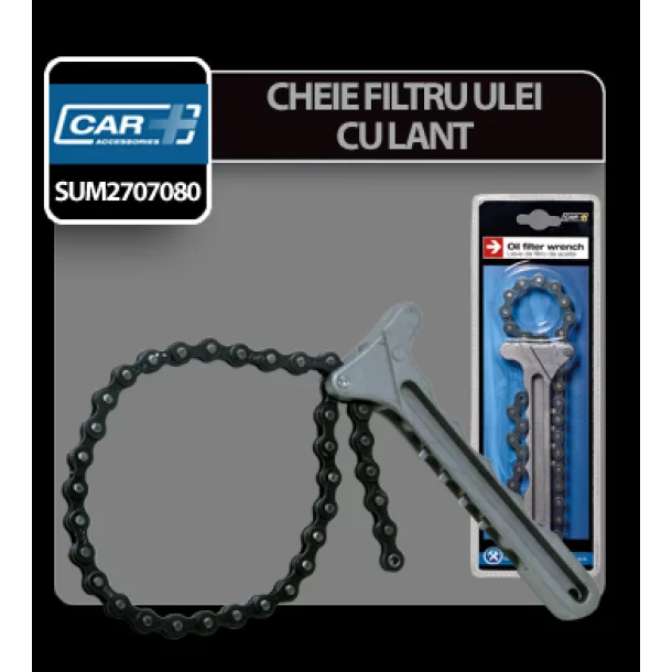 Cheie filtru ulei cu lant Car Plus