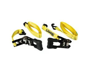 Pro-Safe heavy duty ratchet tie down straps set 35mmx5m