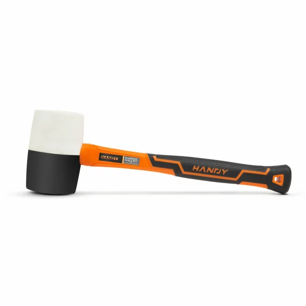 Rubber mallet with fiberglass handle - 907 g