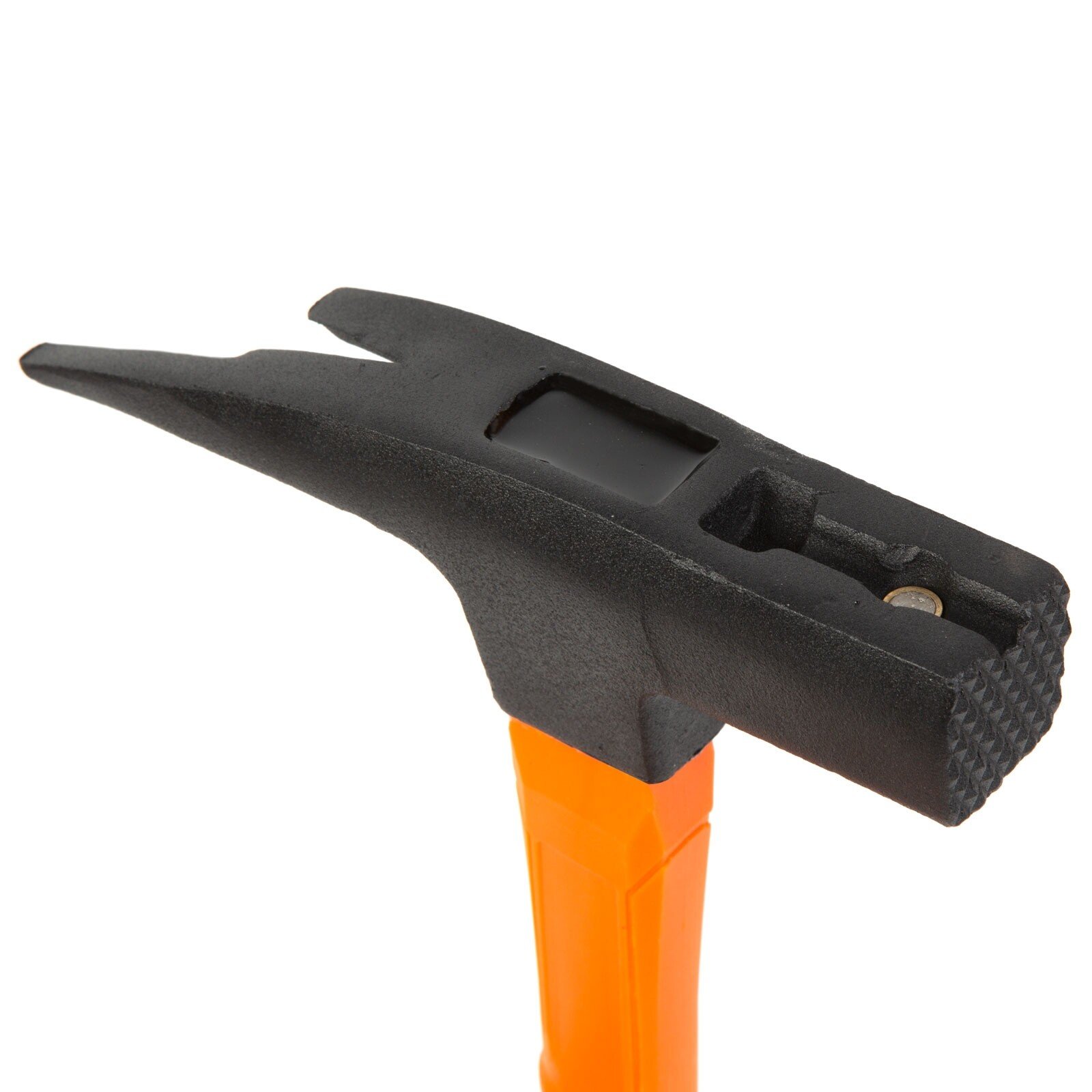 Professional carpenter hammer with magnetic nail clip with fiberglass handle - 600 g thumb