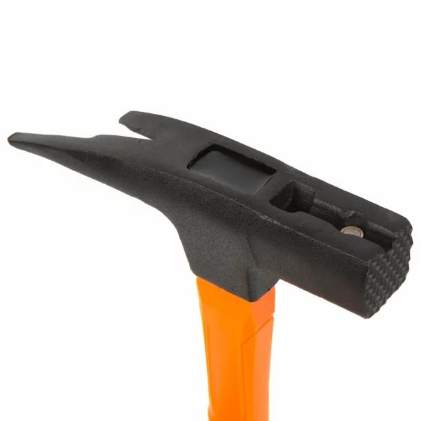 Professional carpenter hammer with magnetic nail clip with fiberglass handle - 600 g