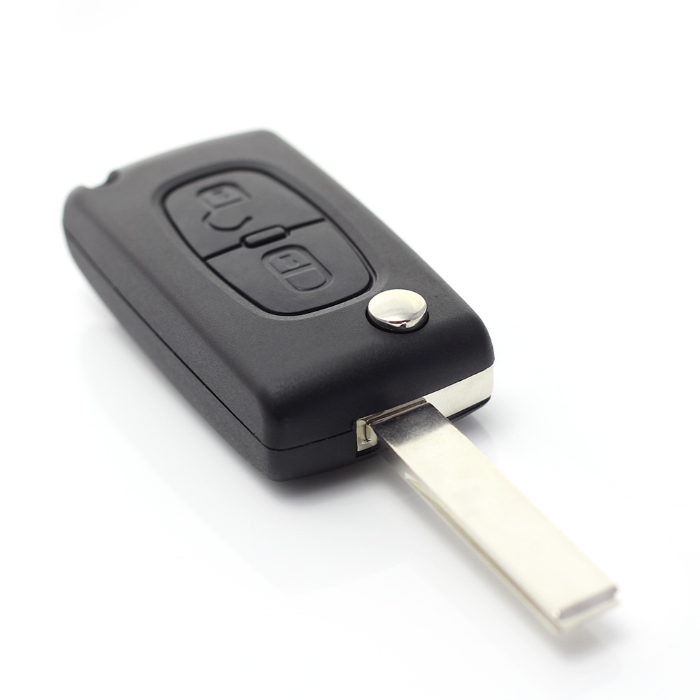 Citroen / Peugeot 307 - Carcasa tip cheie briceag cu 2 butoane, lama VA2-SH2 fara suport baterie thumb