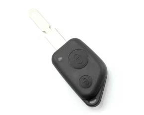 Citroen / Peugeot - Carcasa cheie cu 2 butoane, lama 4 &quot;piste&quot;