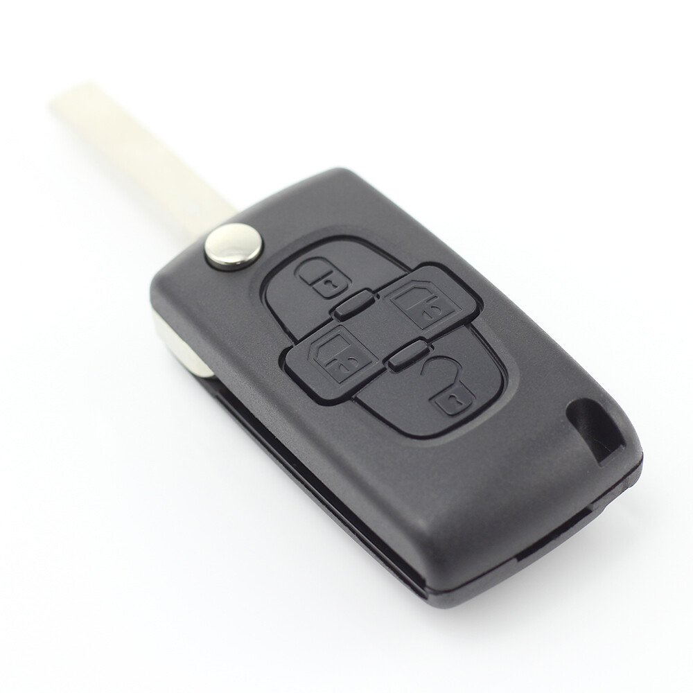 Citroen / Peugeot - Carcasa tip cheie briceag cu 4 butoane, fara suport baterie, model VA2-SH4 thumb