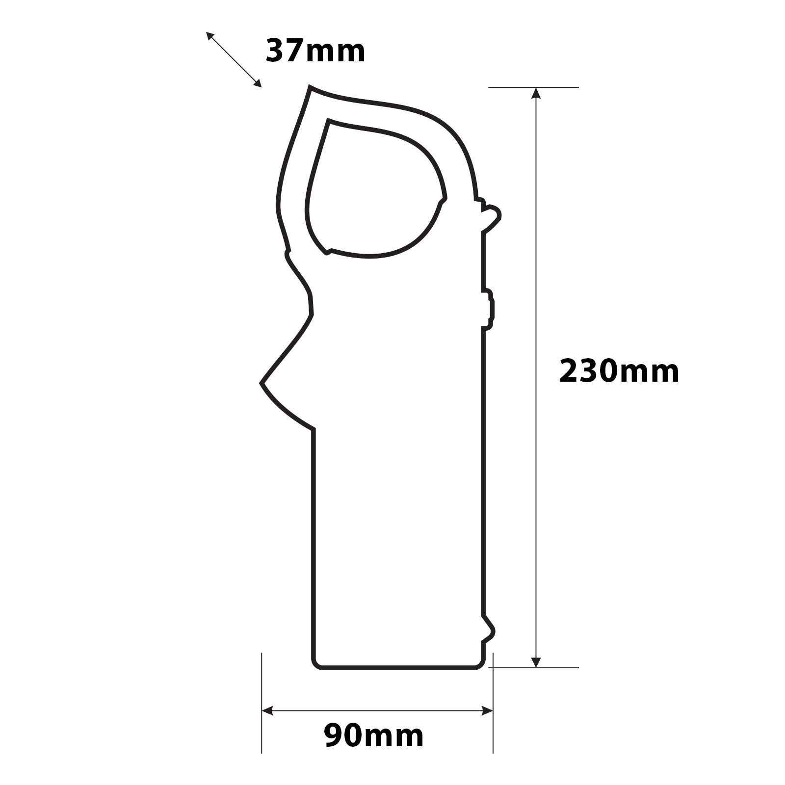 Digital clamp meter thumb