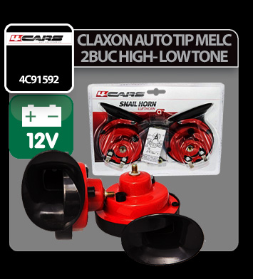 Claxon auto tip melc 4Cars 2buc 12V thumb