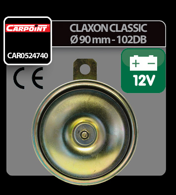 Claxon Classic 102 dB Ø 90mm, 12V - Carpoint thumb