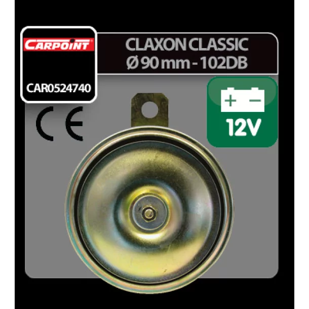Ø 90 mm Classic disk horn 102 dB , 12V - Carpoint