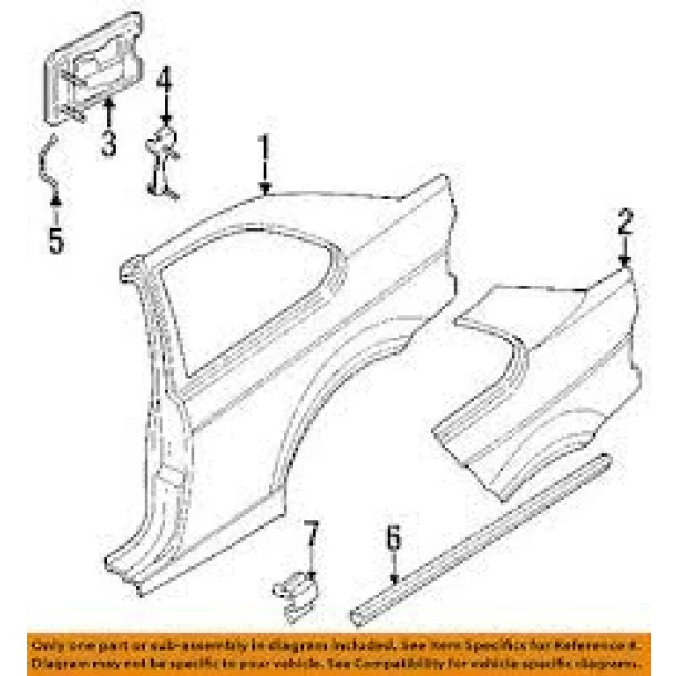 Clema fixare bandou lateral BMW E36