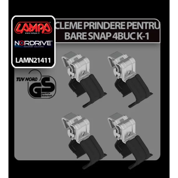 Cleme prindere kit pentru bare Snap 4buc - K-1