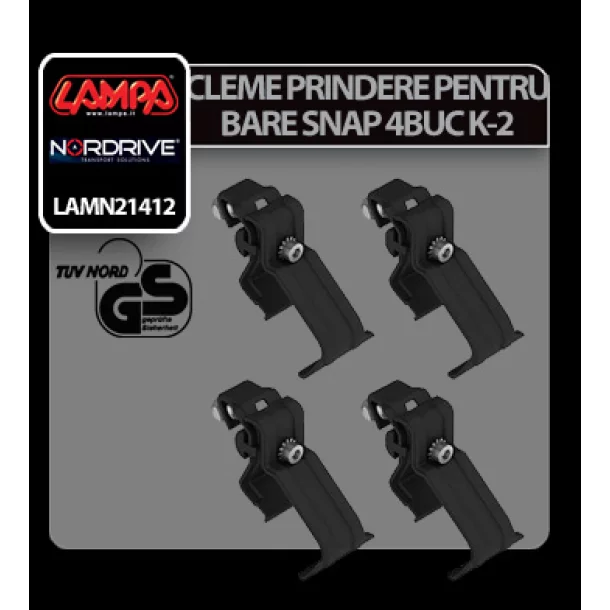 Cleme prindere kit pentru bare Snap 4buc - K-2