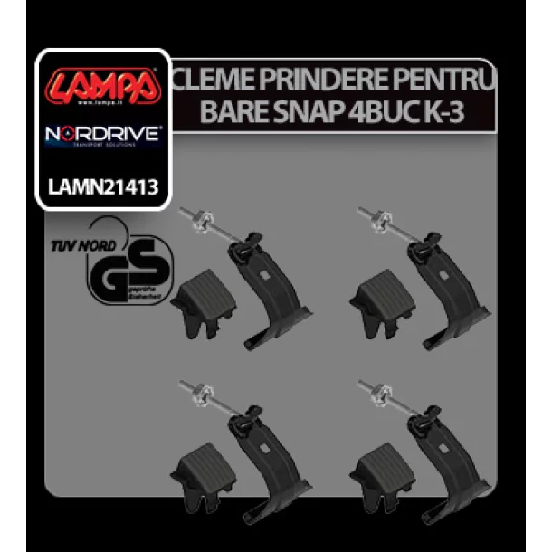 Clamp, fitting kits for Snap bars - K-3
