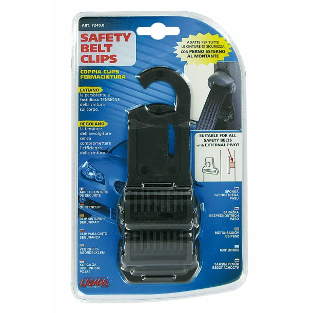 Safety belt clips (pair-pack)