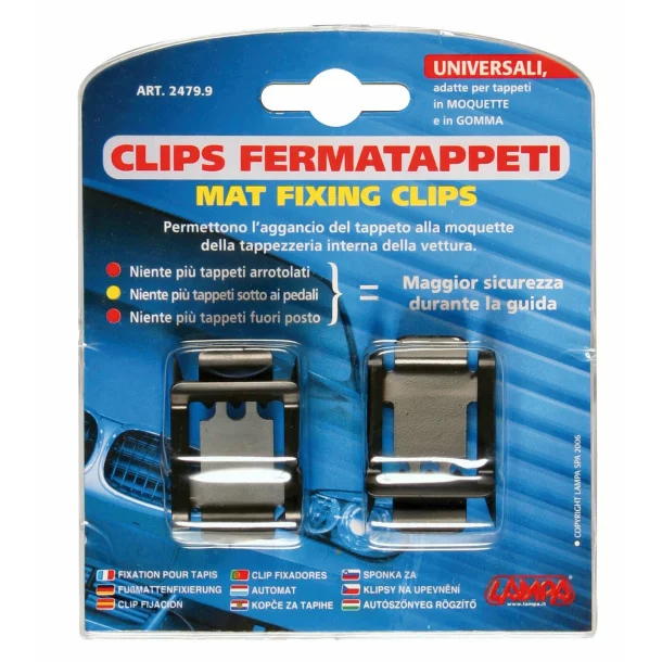 Mat fixing clips