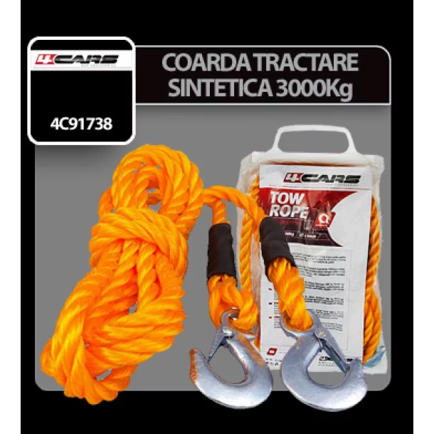 4Cars Synthetic towing rope - 3000kg