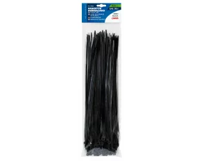 Coliere plastic 100buc 0,46x30cm - Negru