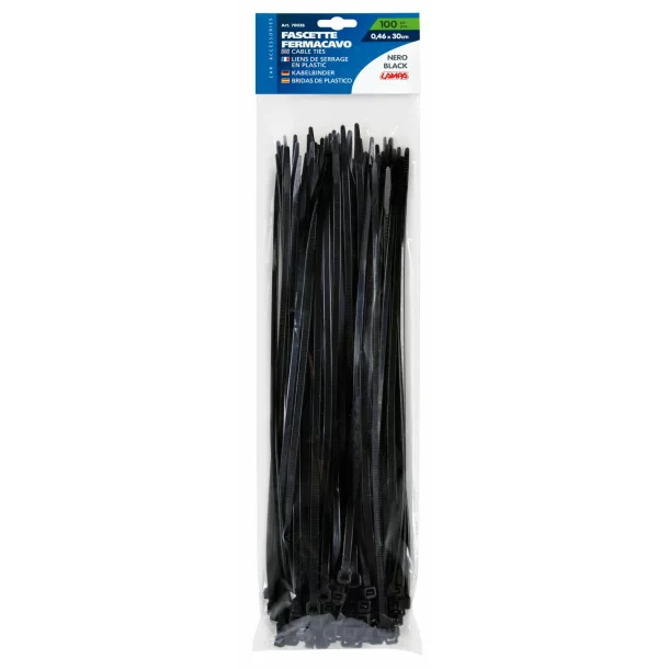 Cable ties 100 pcs 0,46x30cm - Black