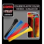 Coliere plastic color 100buc - 0,46x20cm