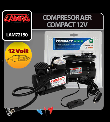 Compact, 12V air compressor thumb