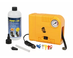 Compresor aer Pump&amp;Go 12V si kit etansare pneuri