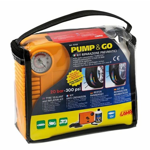 Kompresszor Pump &amp; Go 12V, gumi tömítő készlet