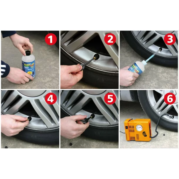 12V inflator &amp; tire sealant kit