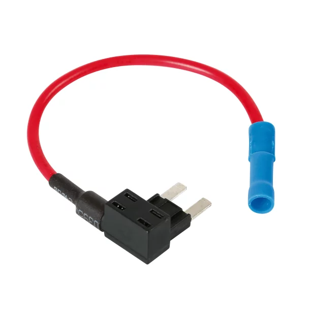 Quick-connector for two micro-blade fuses 30+20A 12/24V