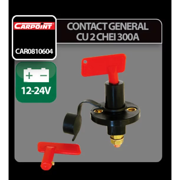 Contact general cu 2 chei 300A - 12/24V