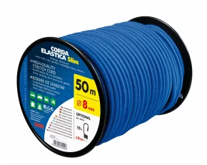 High-quality stretch cord Ø8mm - 50m - Blue