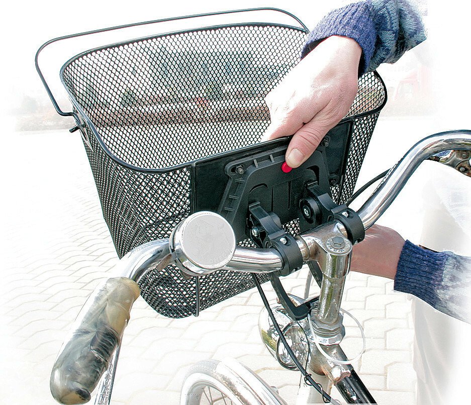 Kosár gyors rögzítéssel a kerékpár kormányon - 24 Liter thumb