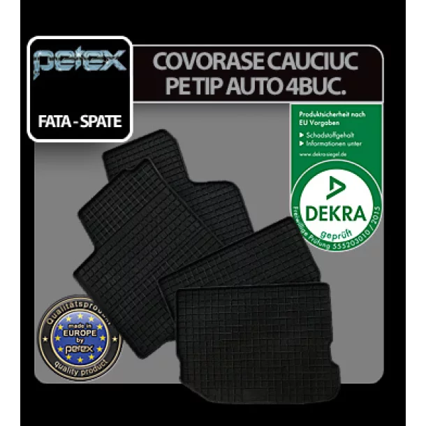 Covorase cauciuc Audi A6 (03/06-03/11) / Avant (03/06-08/11) Petex