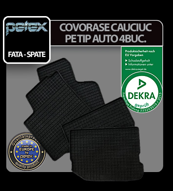 Covorase cauciuc Dacia Duster 4x2 (03/10-12/13) / Duster (01/14) Petex thumb