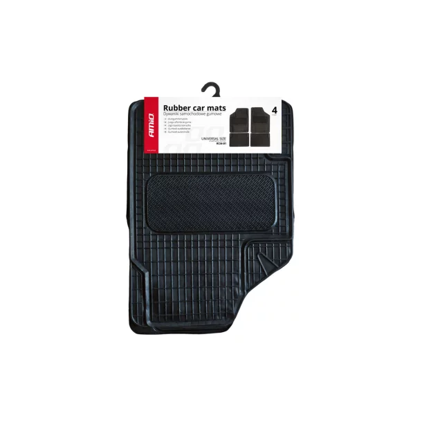 Covorase cauciuc universale Amio RCM-01, 4buc