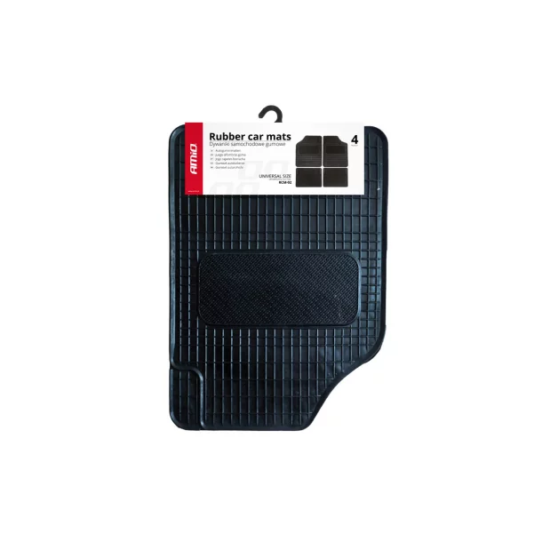 Covorase cauciuc universale Amio RCM-02, 4buc