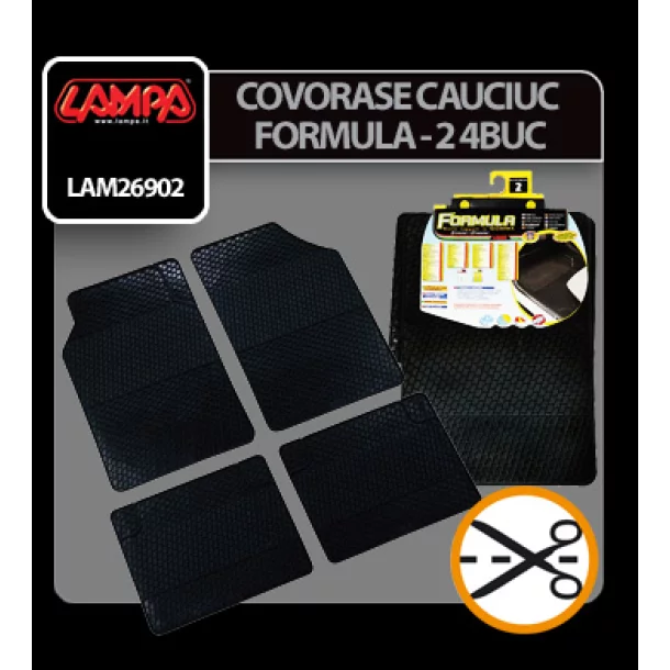 Formula - 2, set of 4 pcs car mats