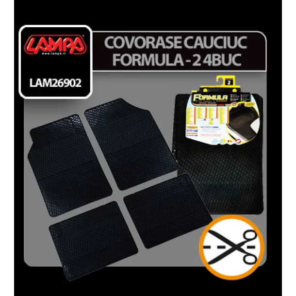 Covorase cauciuc universale Formula - 2, 4buc