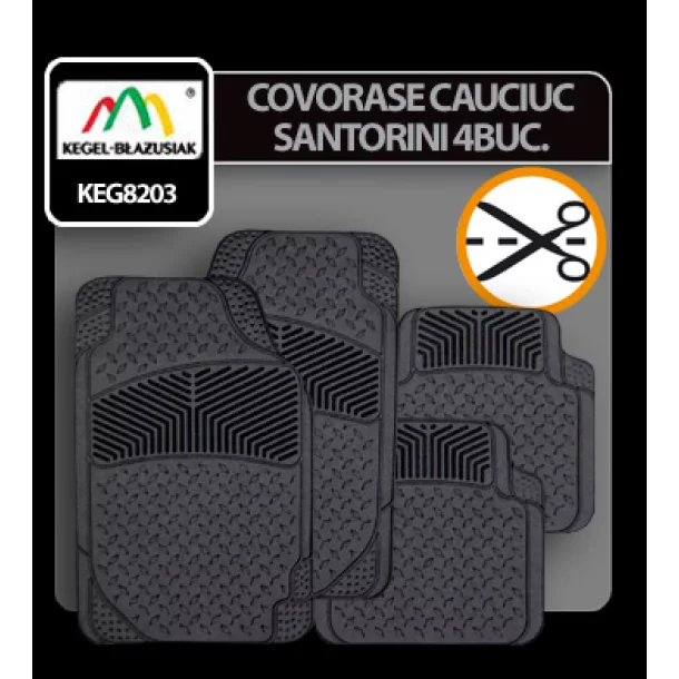 Covorase cauciuc universale Santorini 4buc