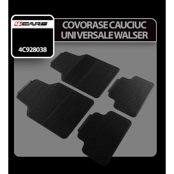 Walser, set of 4 pcs car mats - Black
