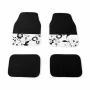 Black &amp; White Flower carpets 4pcs