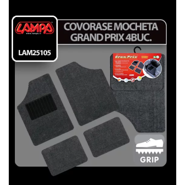 Gran Prix, set 4 pcs universal carpet mats