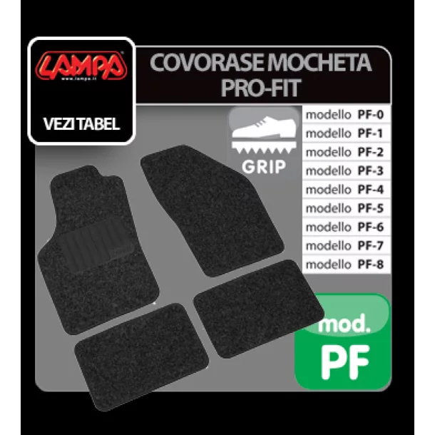 Pro-Fit custom-fit car mats - PF-0