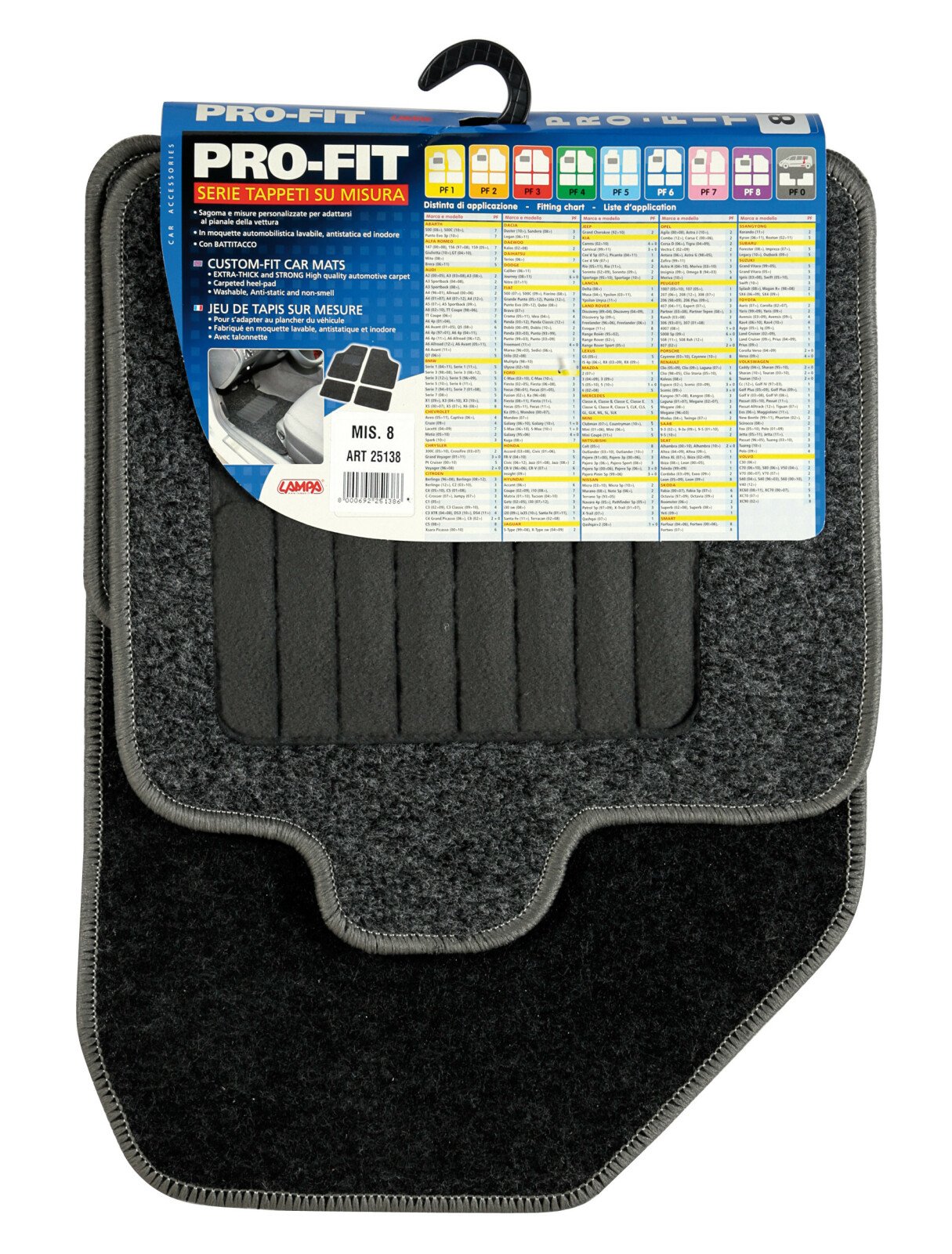 Pro-Fit custom-fit car mats - PF-8 thumb