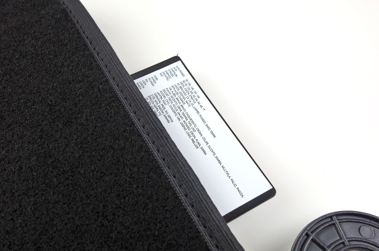 Amio TEX-1 univerzális textil szőnyeg, 4db - Fekete thumb