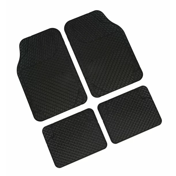 Drena 4 - univerzális 4 darabos pvc szőnyeg fekete