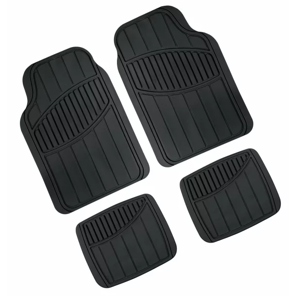 Kyoto, set 4 pcs universal pvc mats - Black