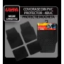 Protector univerzális 4 darabos autókárpit vedő pvc szőnyeg - Fekete