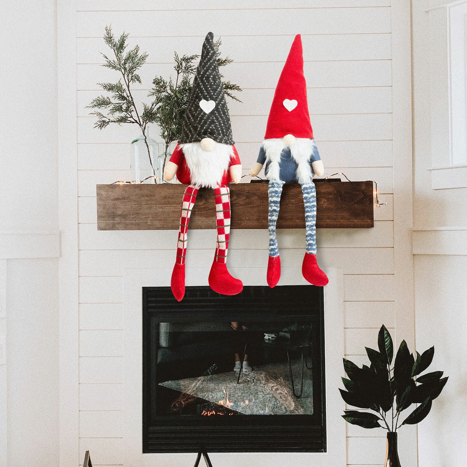 Crăciun cu picioare de spiriduș scandinav - 2 tipuri - 50 cm thumb