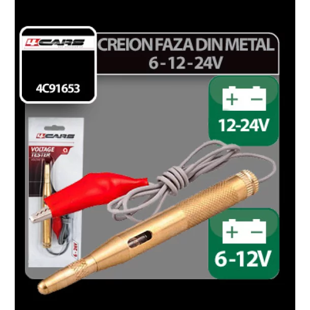 Creion faza 6-12-24V 4Cars