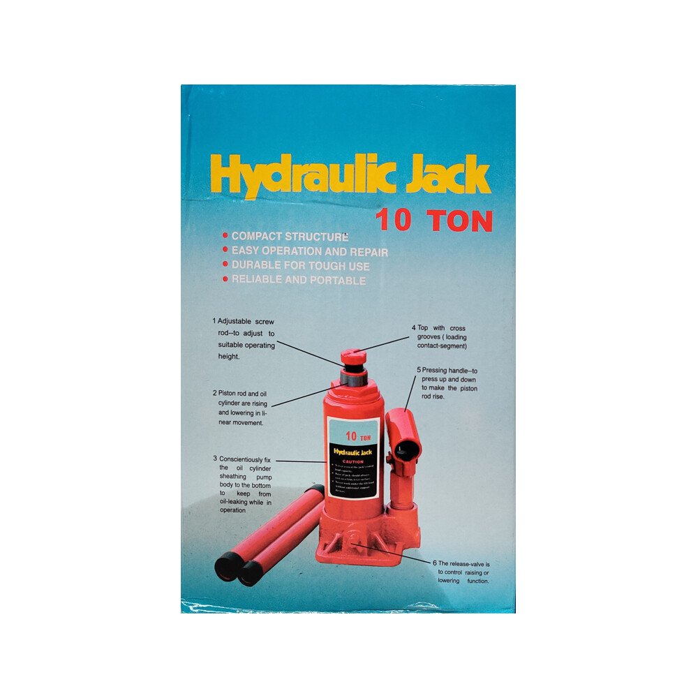 Hydraulic bottle jack - 10000 Kg - 10 To thumb